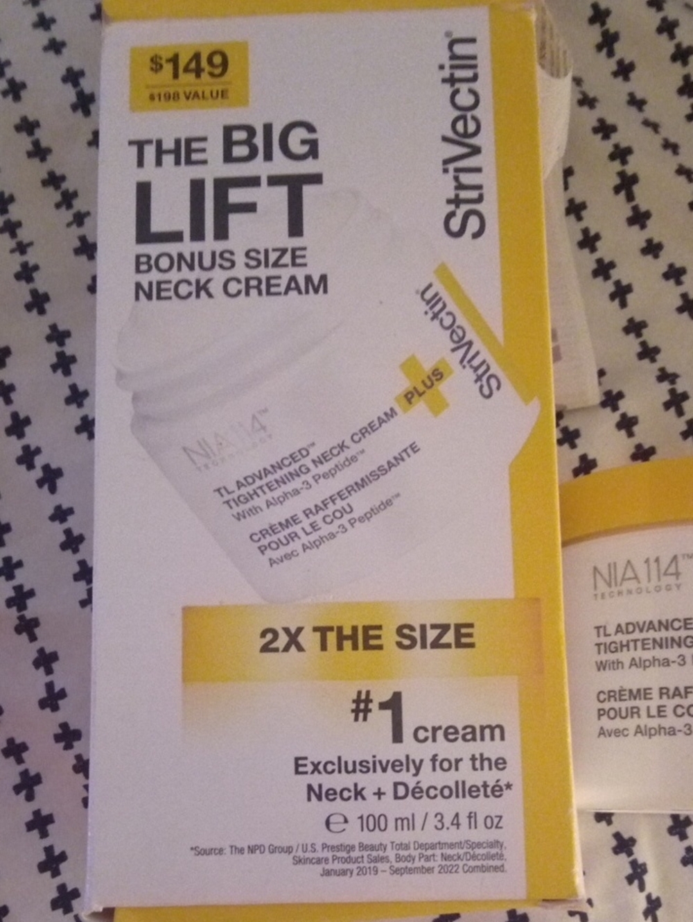 StriVectin The Big Lift Neck Cream - White and Yellow Packaging